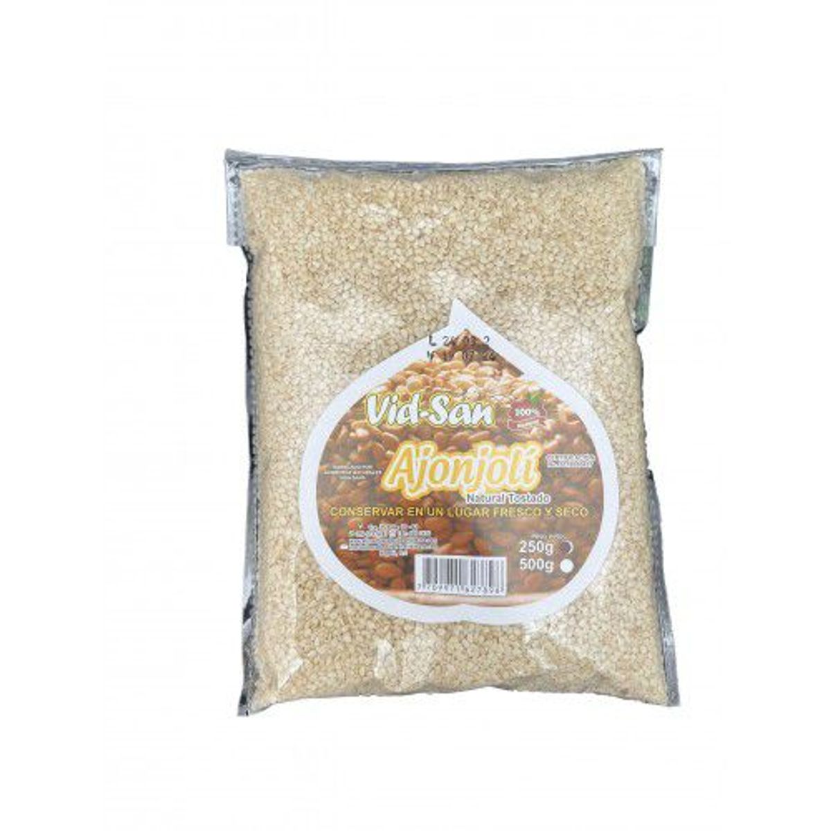 GENERICO - Ajonjoli O Sesamo Natural Descortezado 500G Alimentos Naturales Vida Sana