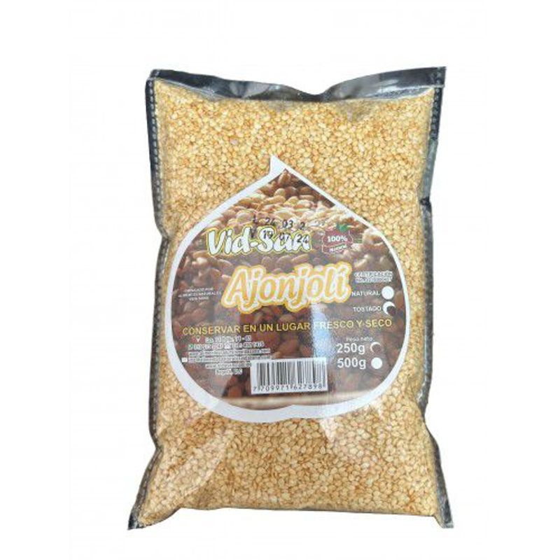 GENERICO - AJONJOLI O SESAMO TOSTADO 500g ALIMENTOS NATURALES VIDA SANA