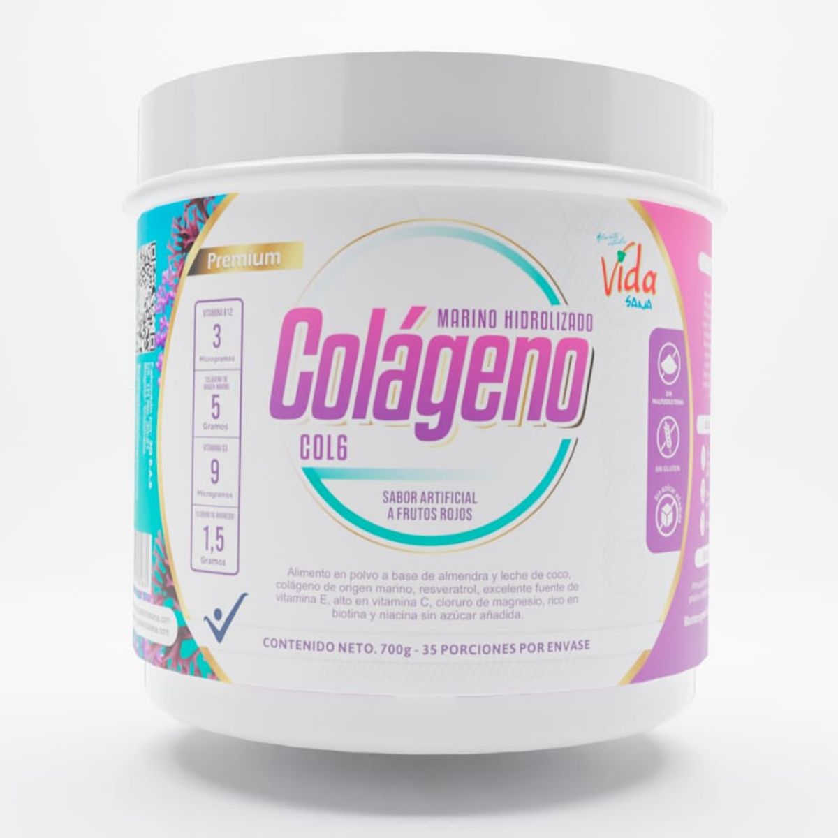 AN VIDA SANA - Colageno Marino Hidrolizado 700G