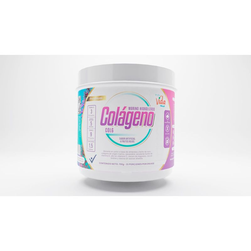 GENERICO - COLAGENO MARINO HIDROLIZADO 700g ALIMENTOS NATURALES VIDA SANA