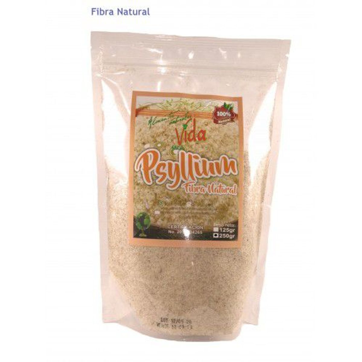 GENERICO - PSYLLIUM 125g ALIMENTOS NATURALES VIDA SANA