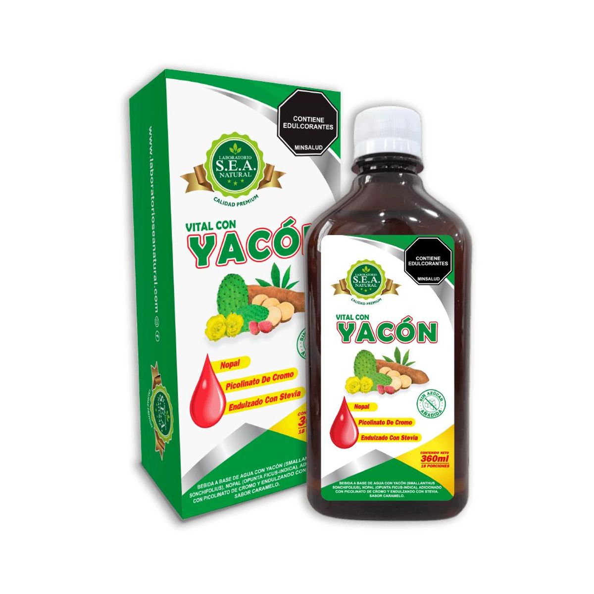 GENERICO - Yacon Vital Bebida 360Ml Sea Natural
