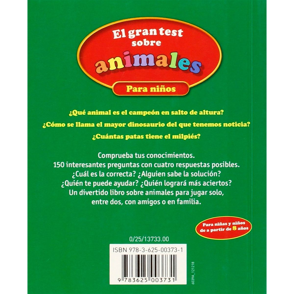 GENERICO - El Gran Test Sobre Animales. Para Niños