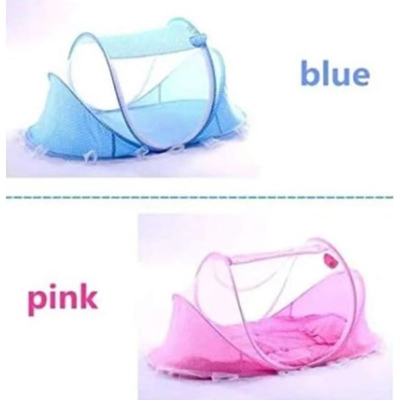 GENERICO - CUNA PORTATIL MOSQUITERO PLEGABLE BEBÉS ALMOHADA