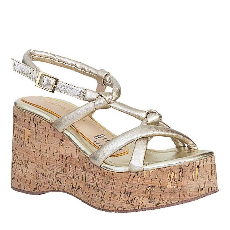 CAROLINA CRUZ - Plataforma de Mujer marca CAROLINA CRUZ en Color ORO   PLATM-4057