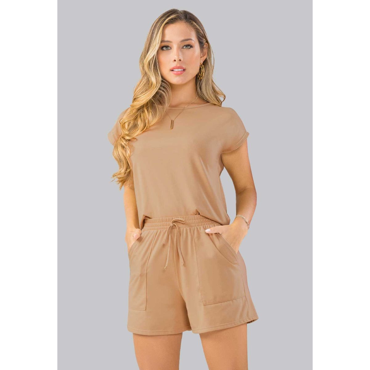 MARKETING PERSONAL - Conjunto Mujer Amarillo Mp 102318