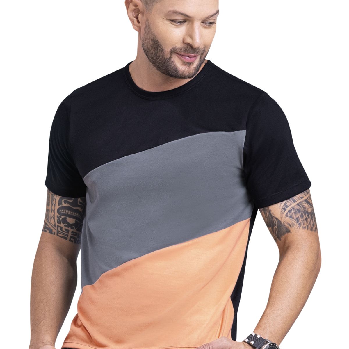 MARKETING PERSONAL - Camiseta Hombre Negro Mp 6069