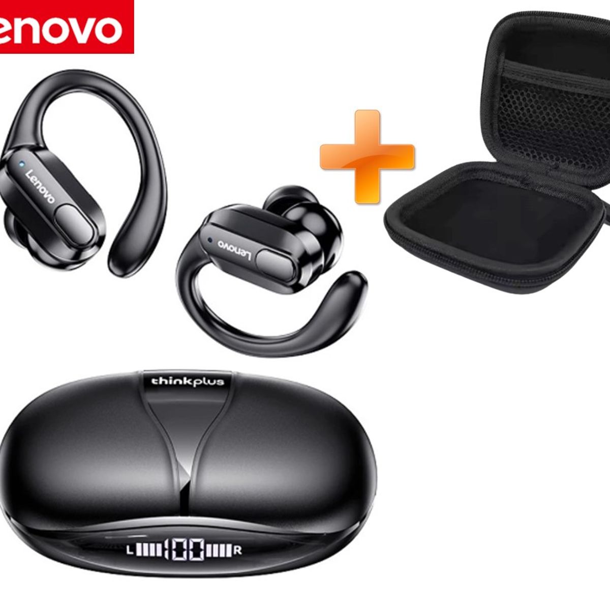 LENOVO - Audífonos Deportivos Lenovo Xt80 Bluetooth 5.3 ¡Estuche GRATIS!
