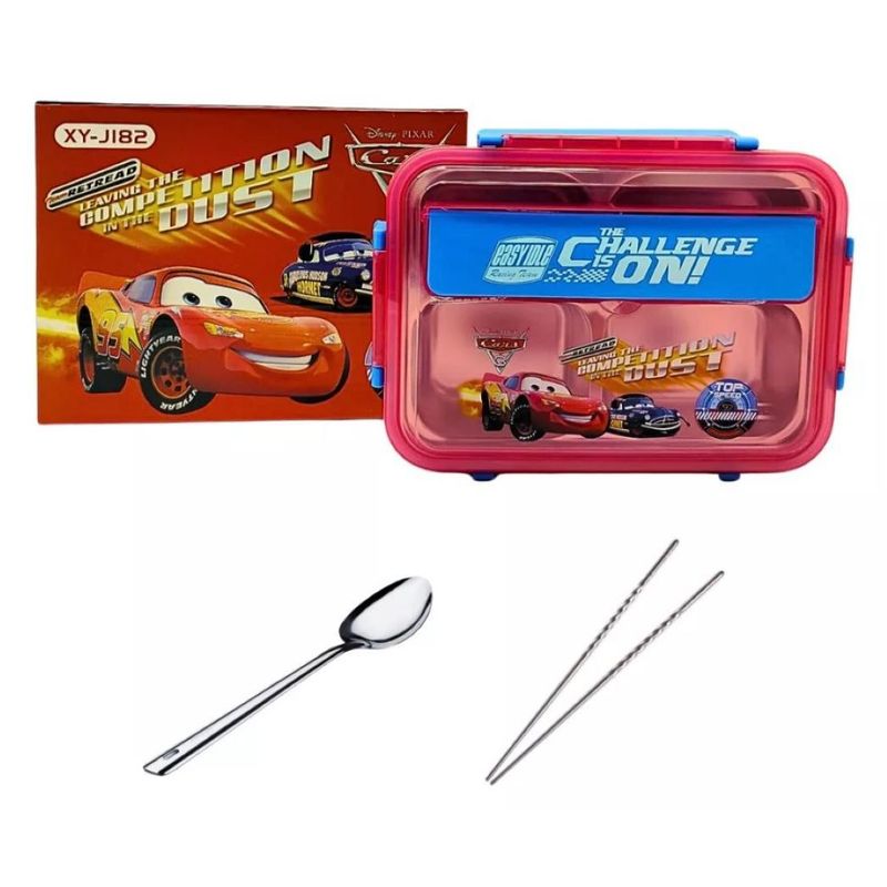 ZHOPI CO - Lonchera Para Niños 4 Compartimientos Con Palitos Chinos.