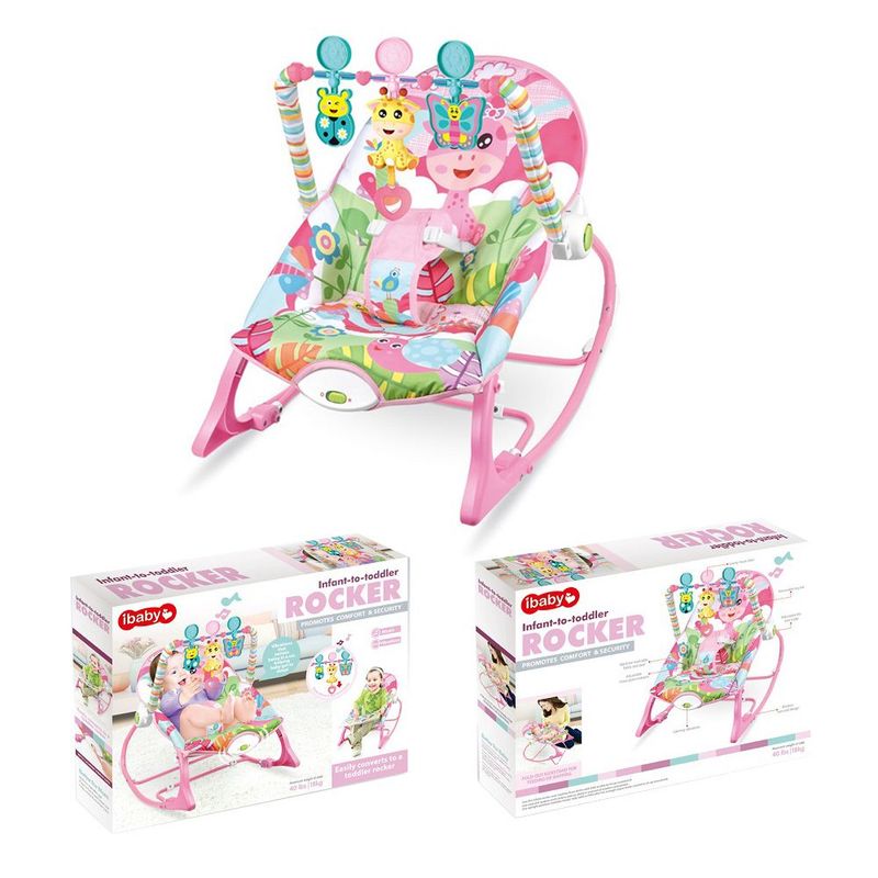 JUGUETERIA EXPRESS - Silla mecedora vibradora musical para bebes niñas