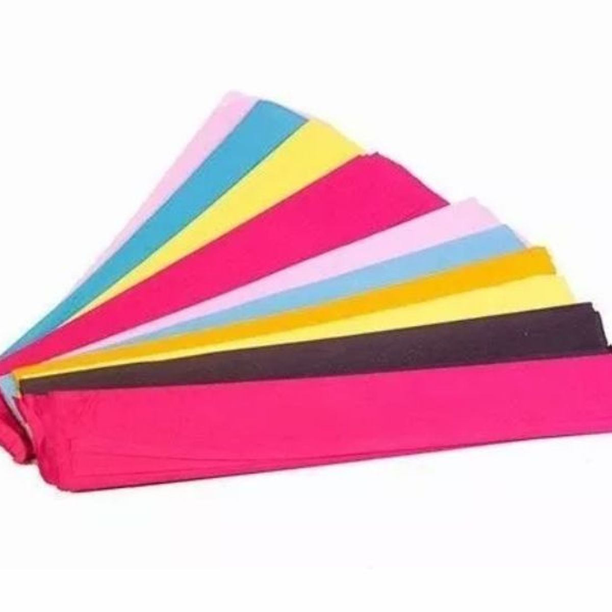 GENERICO - Papel Crepe Pliego Paquete X 10 Unidades colores surtido