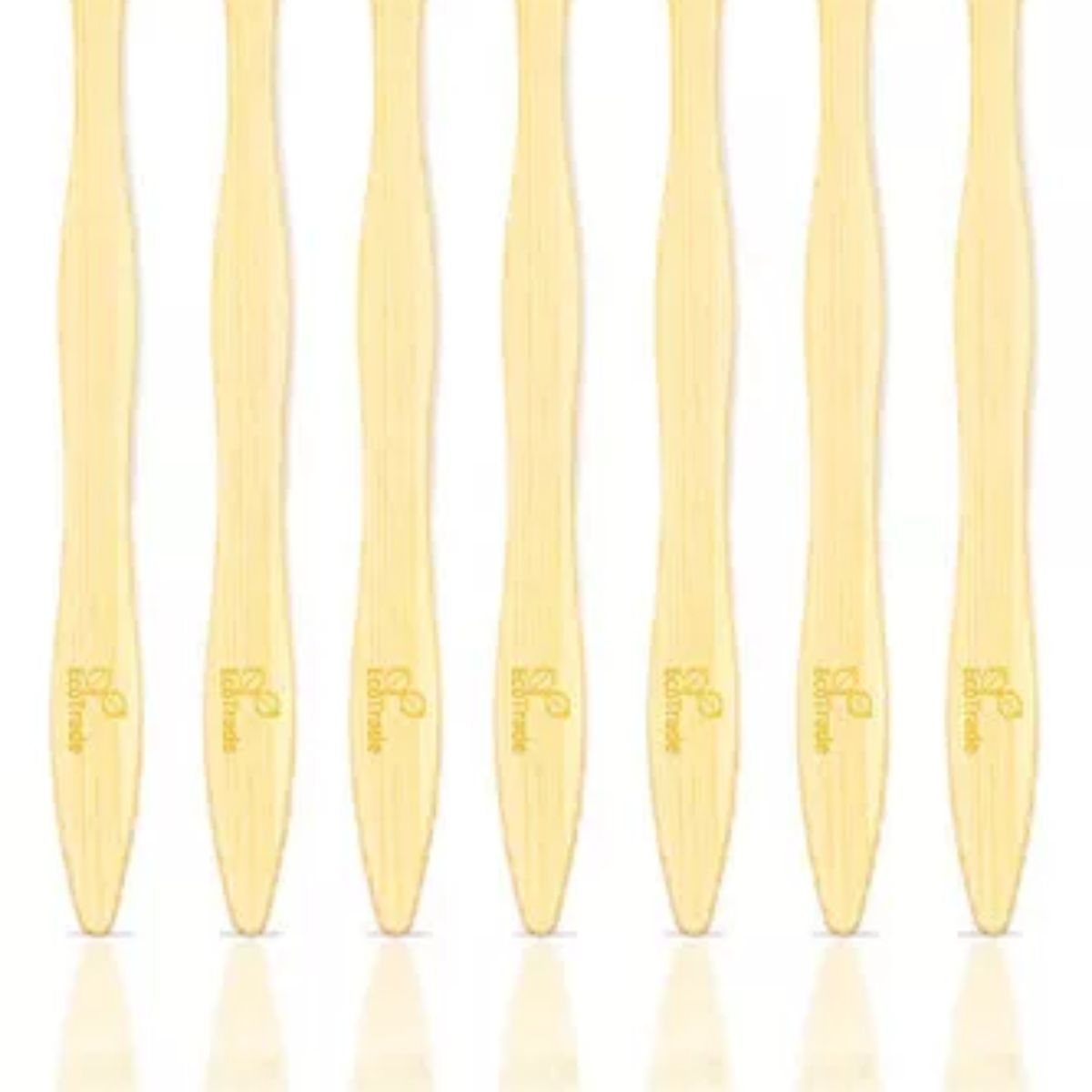 ECOTRADE - Cepillo de Dientes en Bambu Adulto Verde Lima 7 Unidades Ecotrade