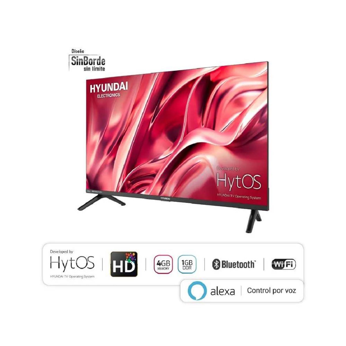 HYUNDAI - Televisor Hyundai 32 81cm Smart TV LED HD Negro HYLED3255HIM