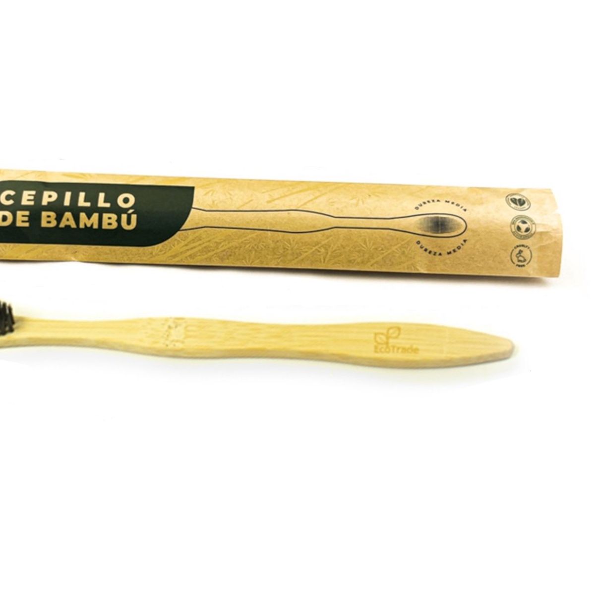 ECOTRADE - Cepillo de Dientes en Bambu para Adulto Negro Ecotrade