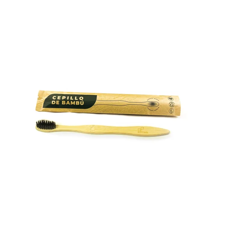 ECOTRADE - Cepillo de Dientes en Bambu para Adulto Negro Ecotrade