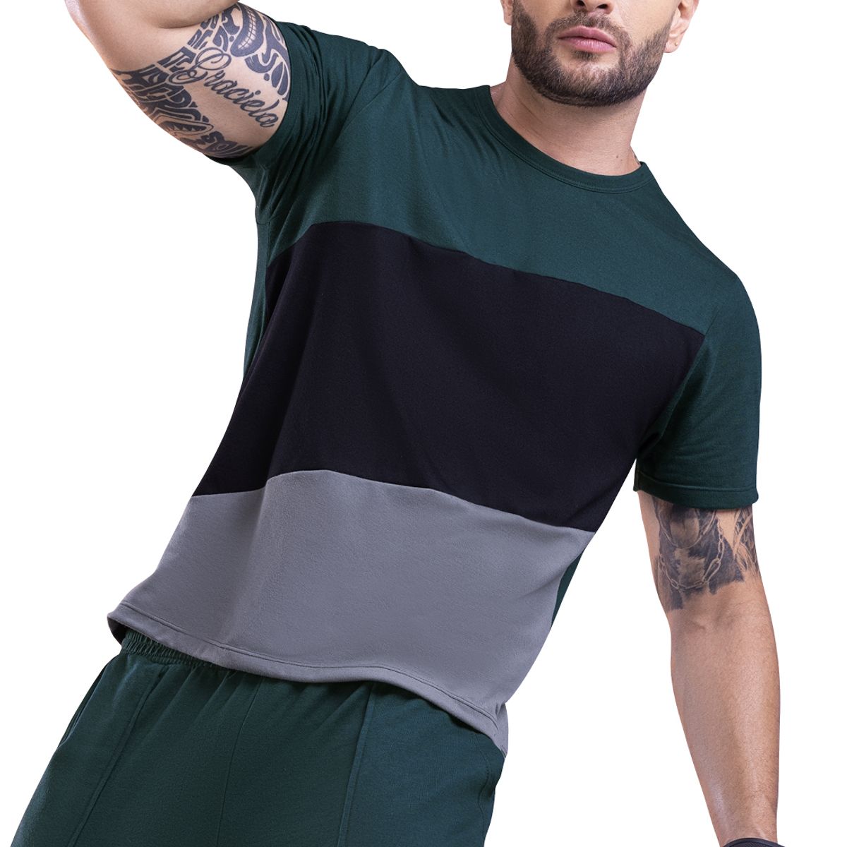 MARKETING PERSONAL - Camiseta Hombre Verde Mp 6069