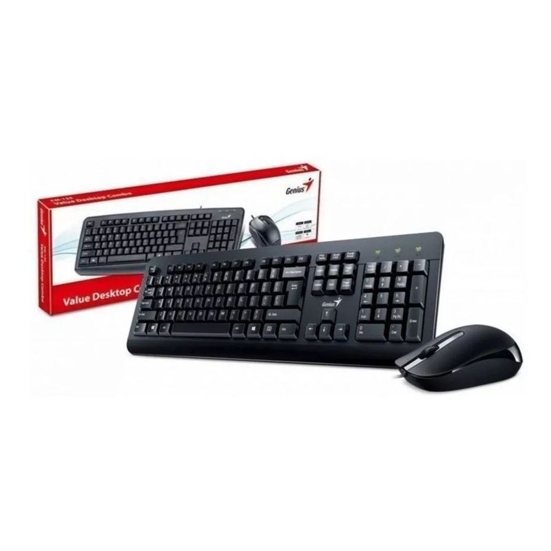 GENERICO - Combo Teclado + Mouse Genius Km-160 Cable Usb