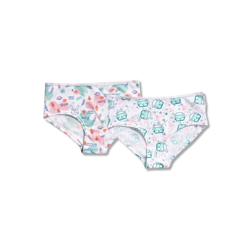 FORMAS INTIMAS - Cachetero Paq X2 Infantil Femenino Multicolor FI 298
