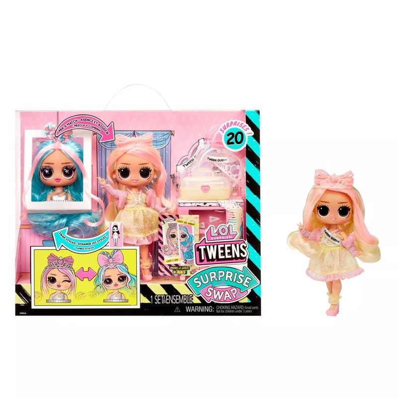 LOL - Muñeca Lol Tweens Surprise Swap Braids Rubia +20 Accesorios