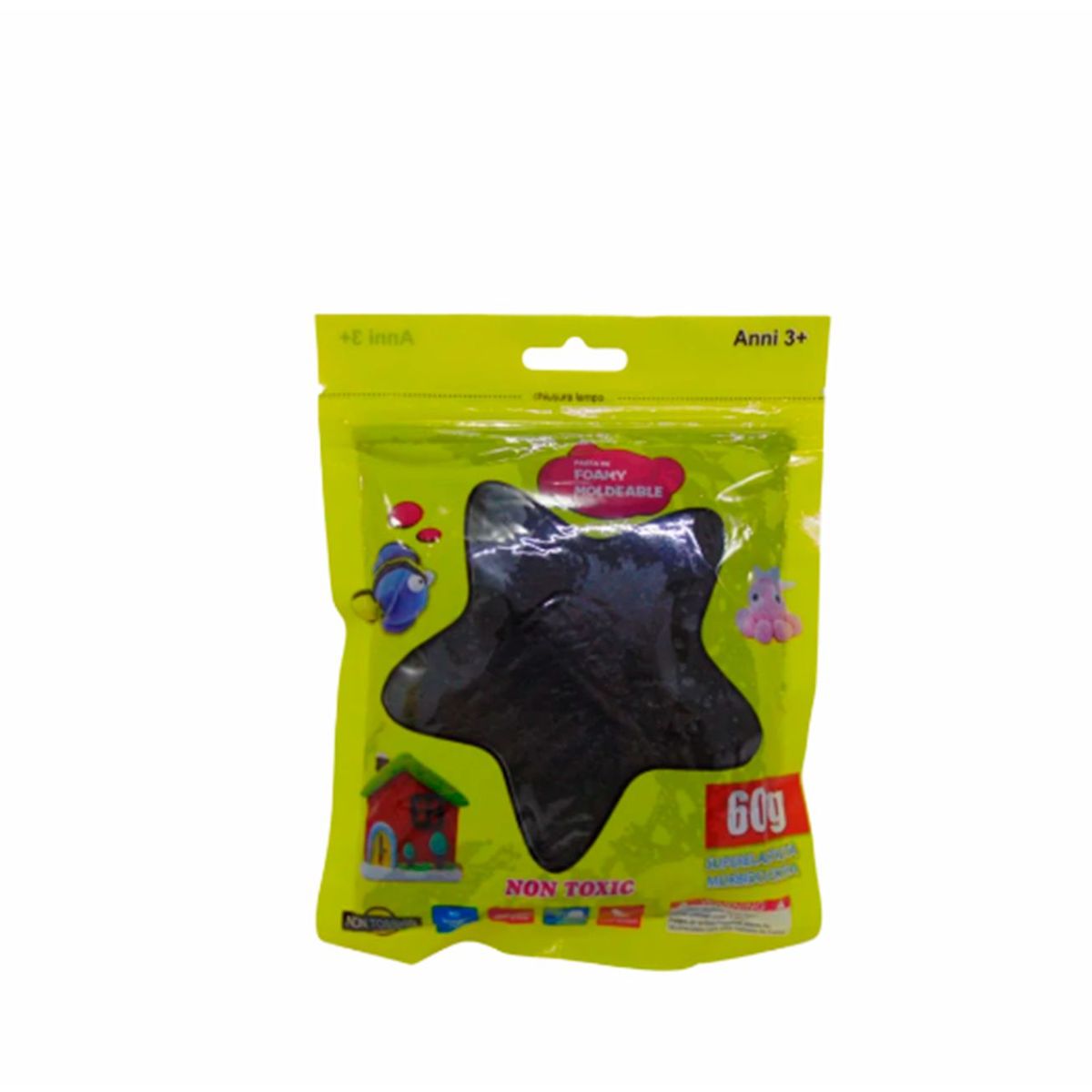 GENERICO - Foamy Moldeable Flexible Unicolor X 60 Gramos negro