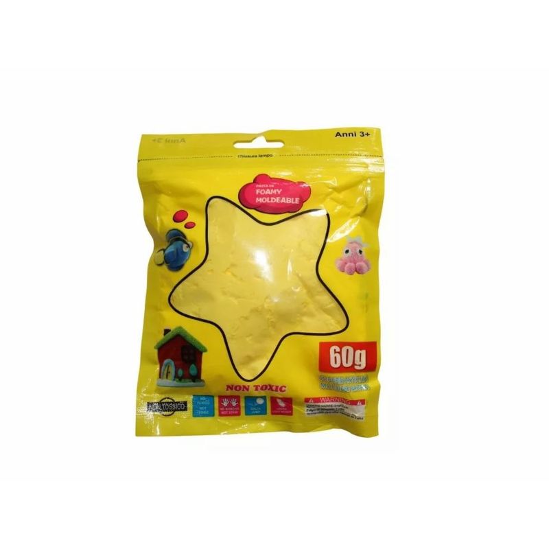 GENERICO - Foamy Moldeable Flexible Unicolor X 60 Gramos Amarillo