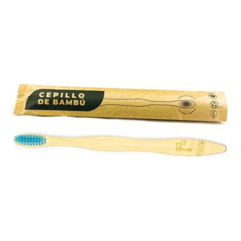 ECOTRADE - Cepillo de Dientes en Bambu para Adulto Azul Ecotrade