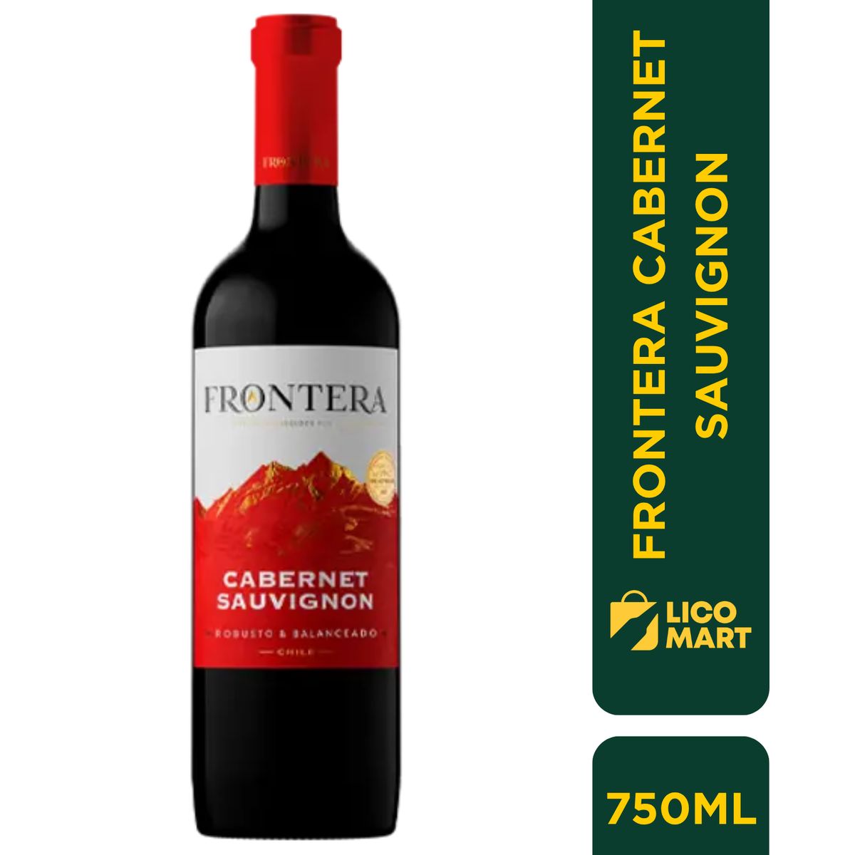 FRONTERA - VINO TINTO FRONTERA  CABERNET SAUVIGNON 750 ML