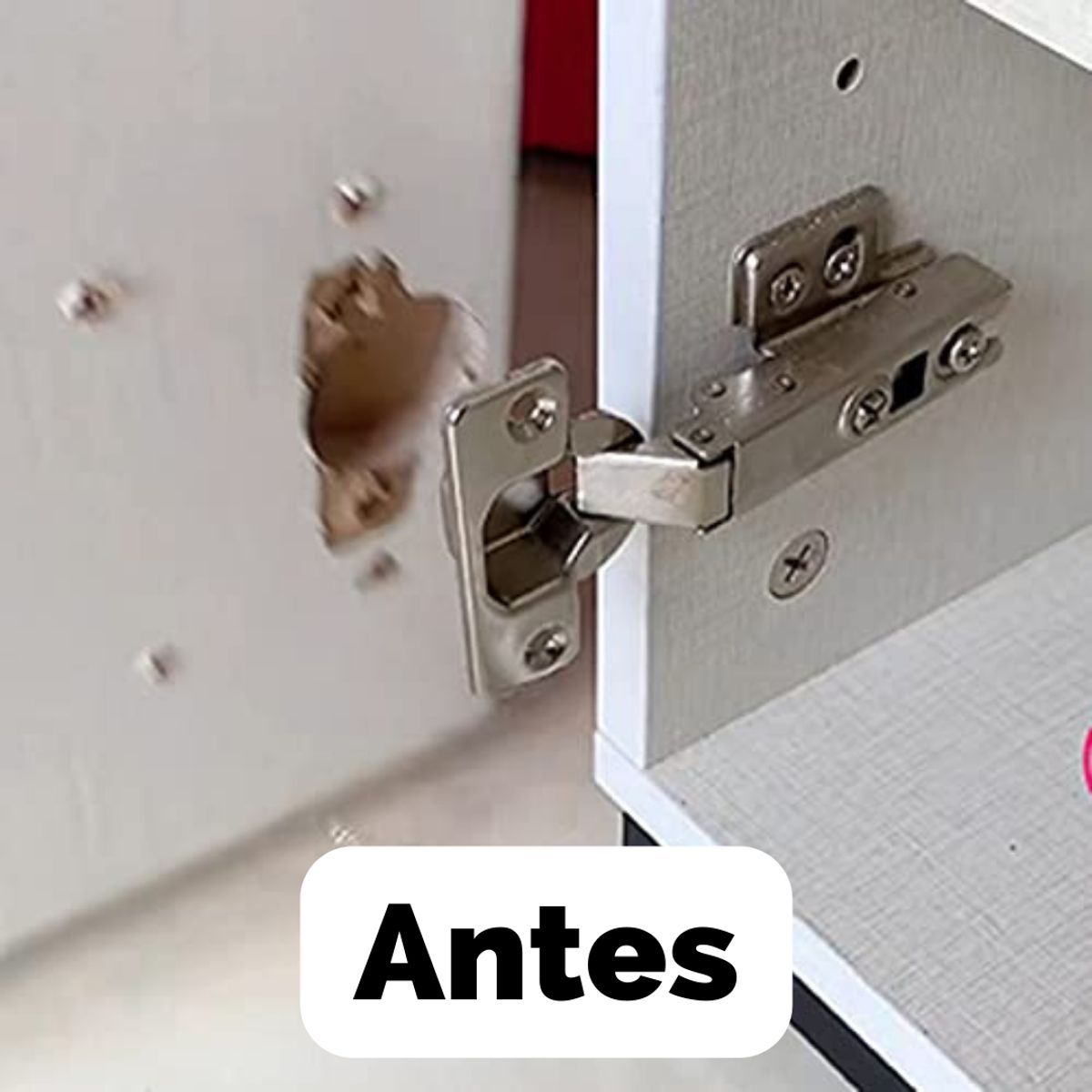 GENERICO - Kit De Reparación Para Bisagras De Muebles Pack X 2 + Tornillos