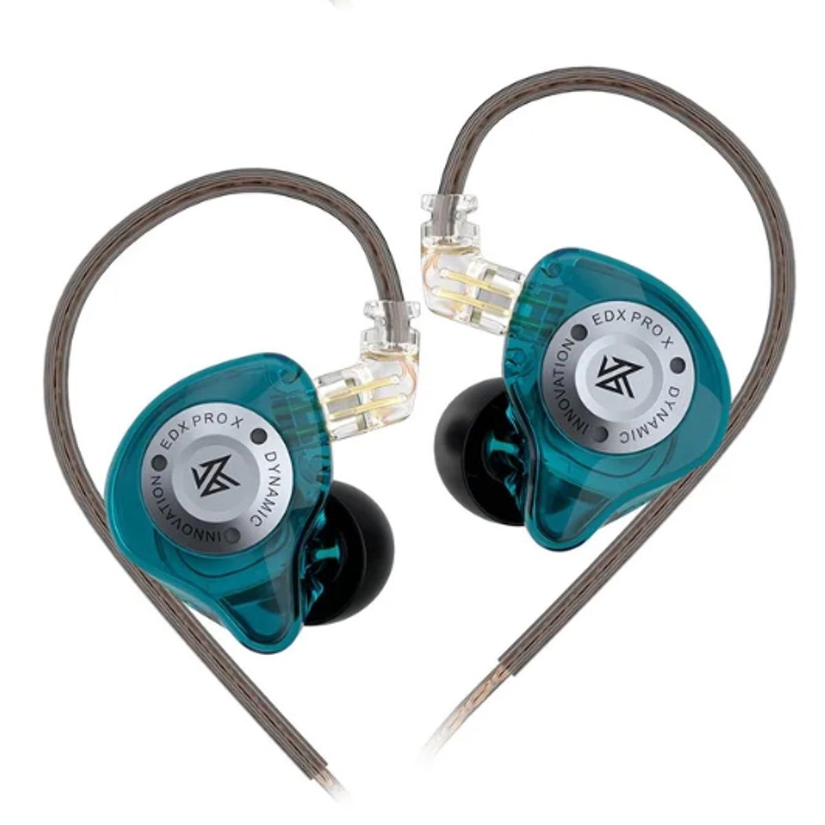 KZ - Audífonos con micrófono KZ EDX PRO X color CIAN