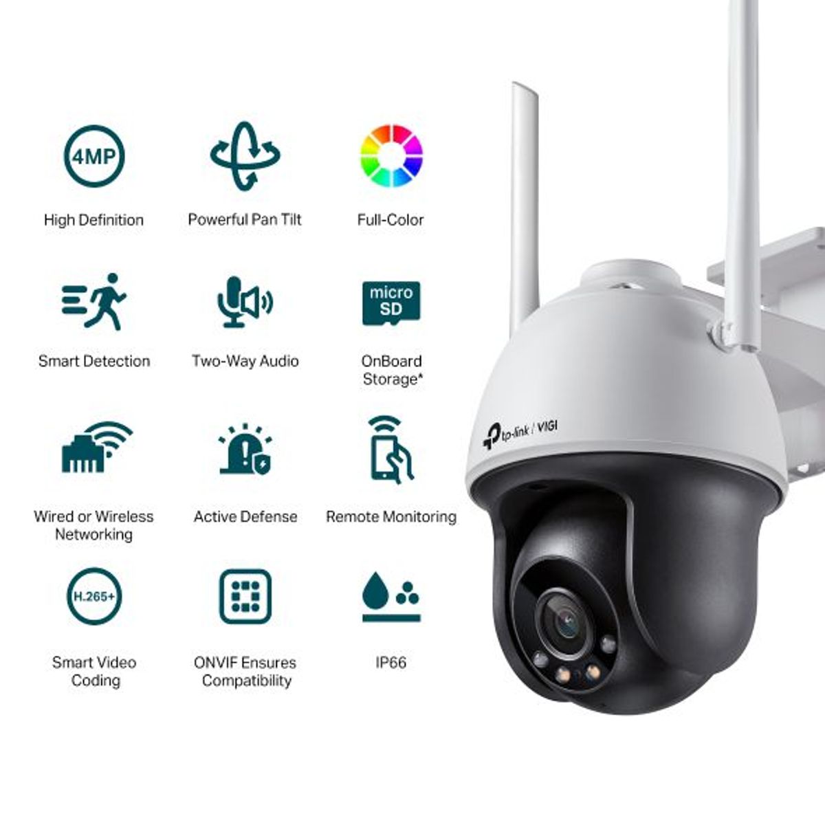 TP LINK - Cámara DE vigilancia Tp link Wi-Fi IP de 4MP Full Color
