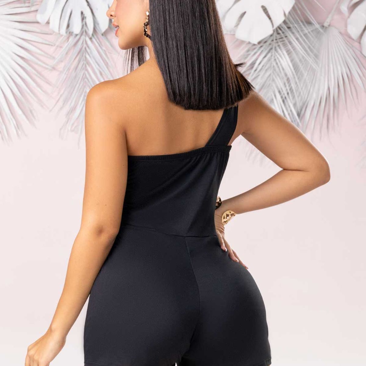 MARKETING PERSONAL - Enterizo Corto Mujer Negro Mp 102269