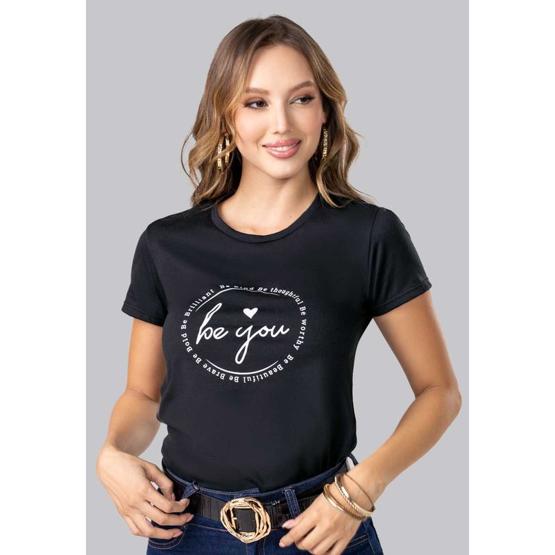 MARKETING PERSONAL - Camiseta Mujer Negro Mp 102324