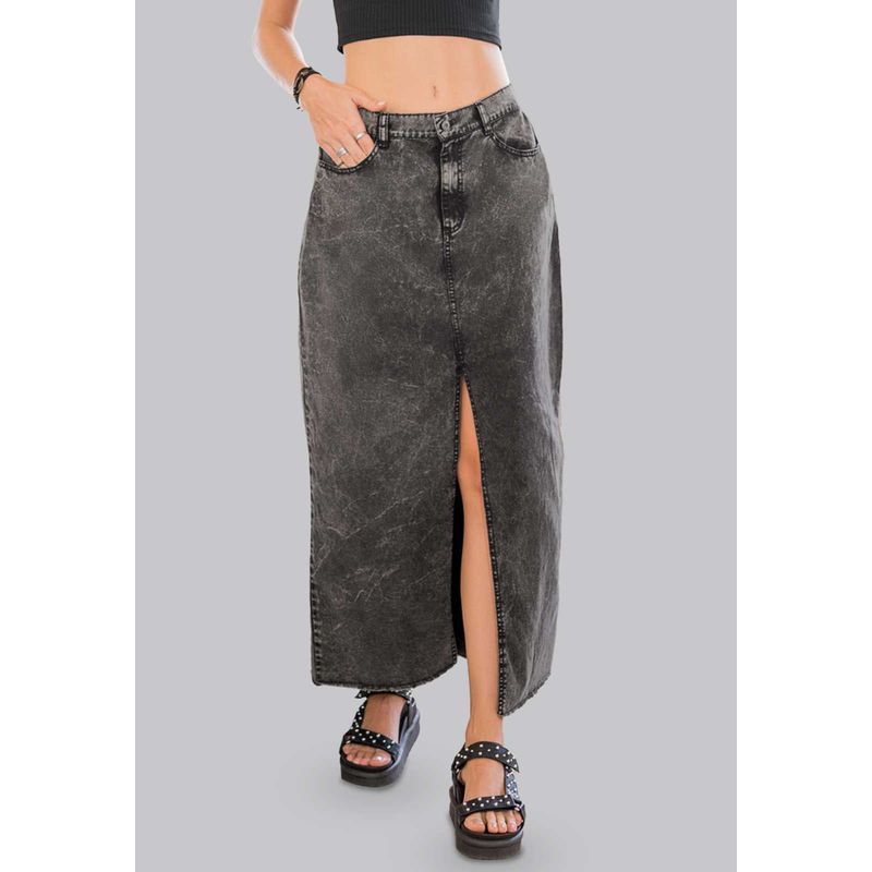 RUTTA - Falda Larga Mujer Negro Rutta 100407