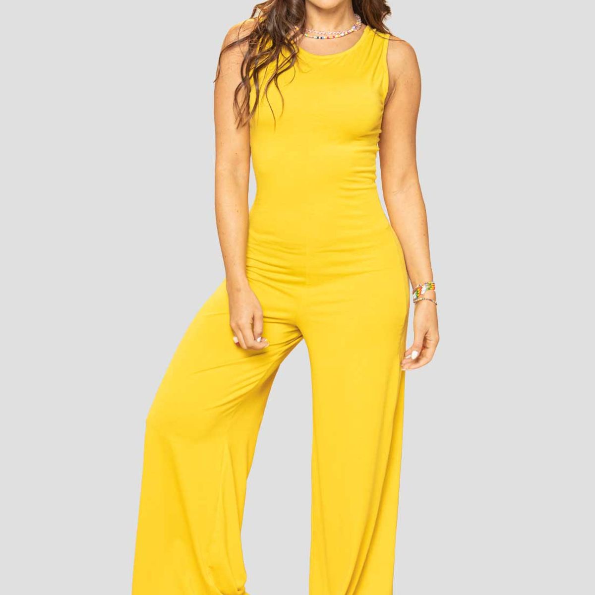 ATYPICAL - Enterizo Largo Mujer Amarillo Atypical 101950