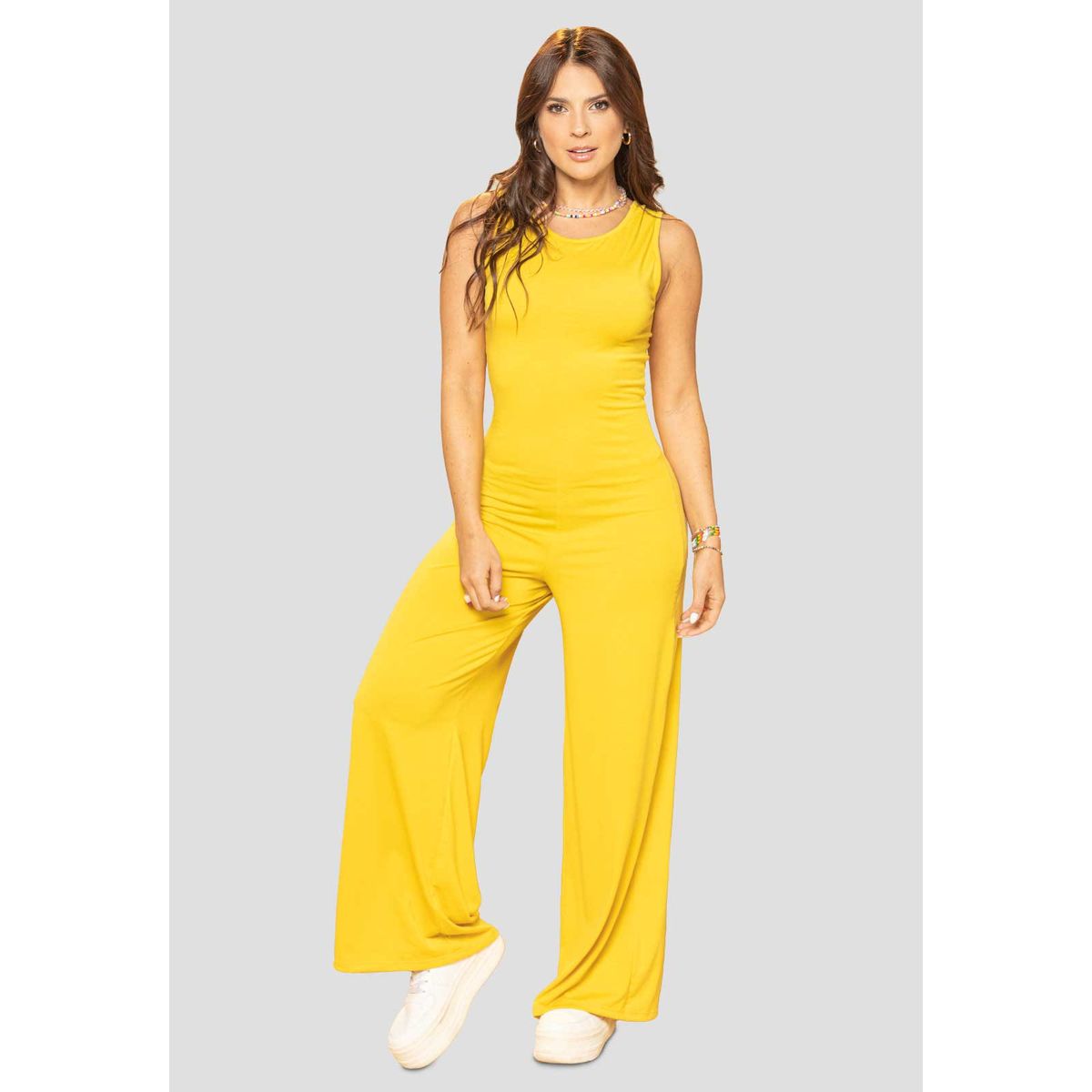 ATYPICAL - Enterizo Largo Mujer Amarillo Atypical 101950