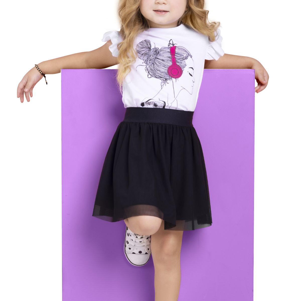 MARKETING PERSONAL - Conjunto Infantil Femenino Blanco Mp 3180