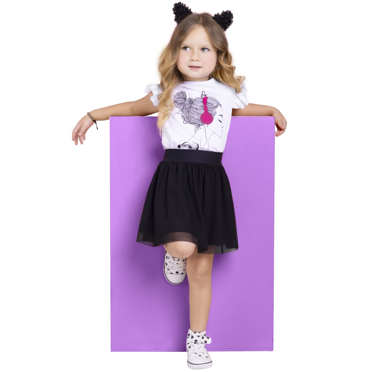 MARKETING PERSONAL - Conjunto Infantil Femenino Blanco Mp 3180