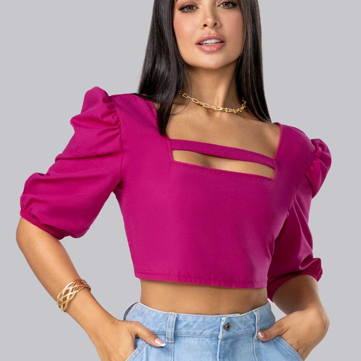 MARKETING PERSONAL - Blusa Mujer Fucsia Mp 102615