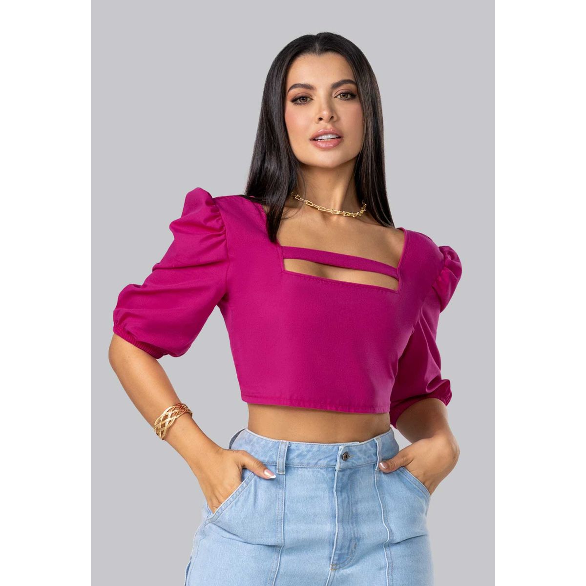 MARKETING PERSONAL - Blusa Mujer Fucsia Mp 102615
