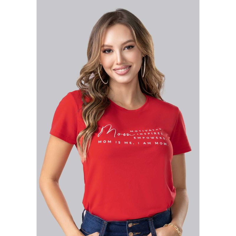 MARKETING PERSONAL - Camiseta Mujer Rojo Mp 102323