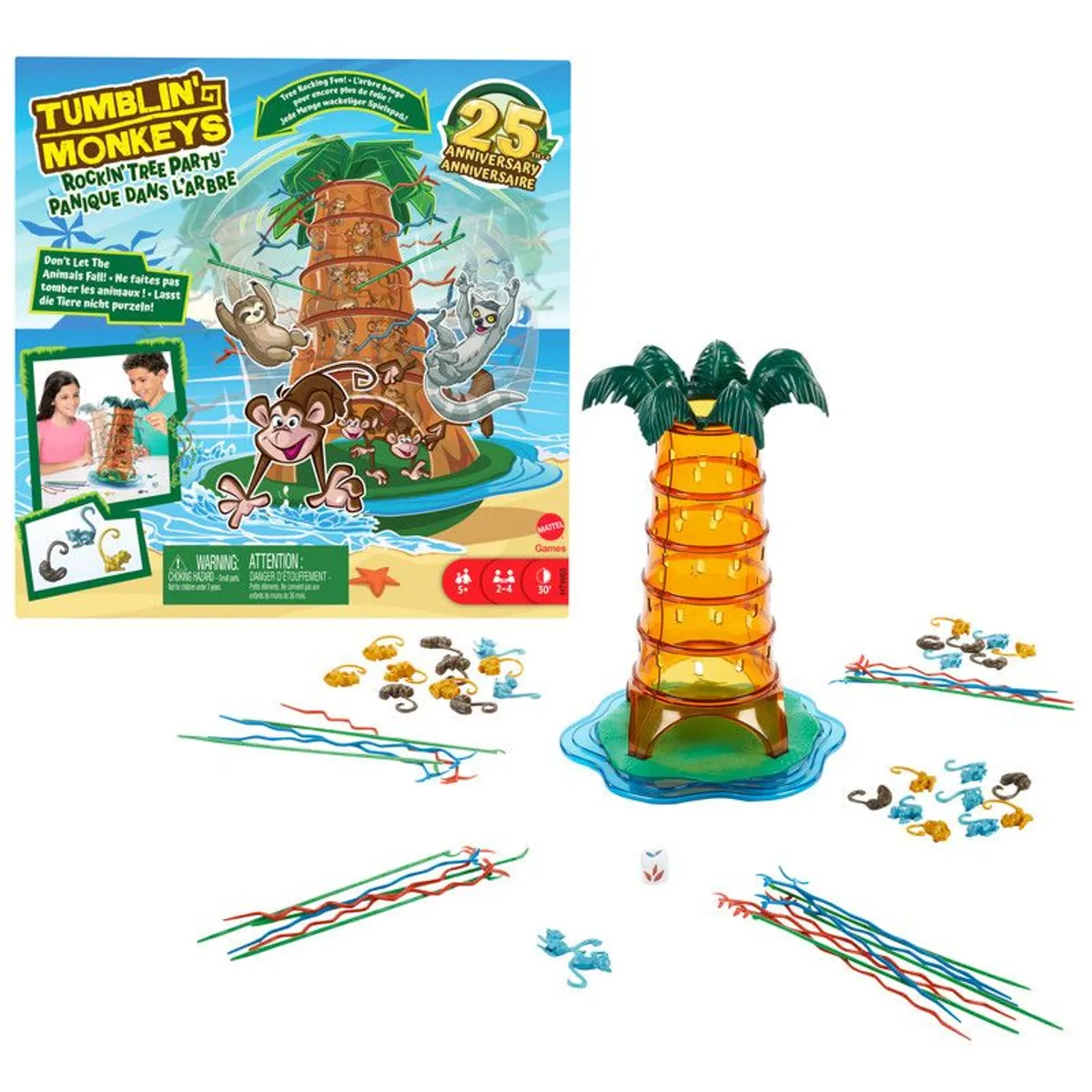 MATTEL - Juego De Mesa Monos Locos 25 Aniversario