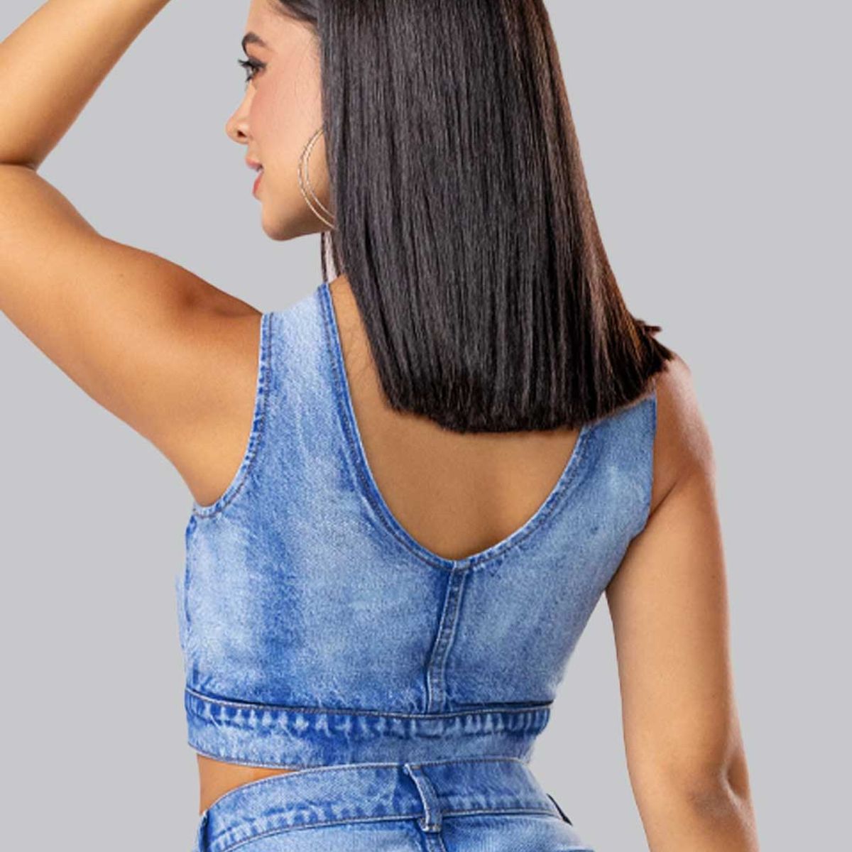 MARKETING PERSONAL - Crop Top Mujer Azul Mp 102239