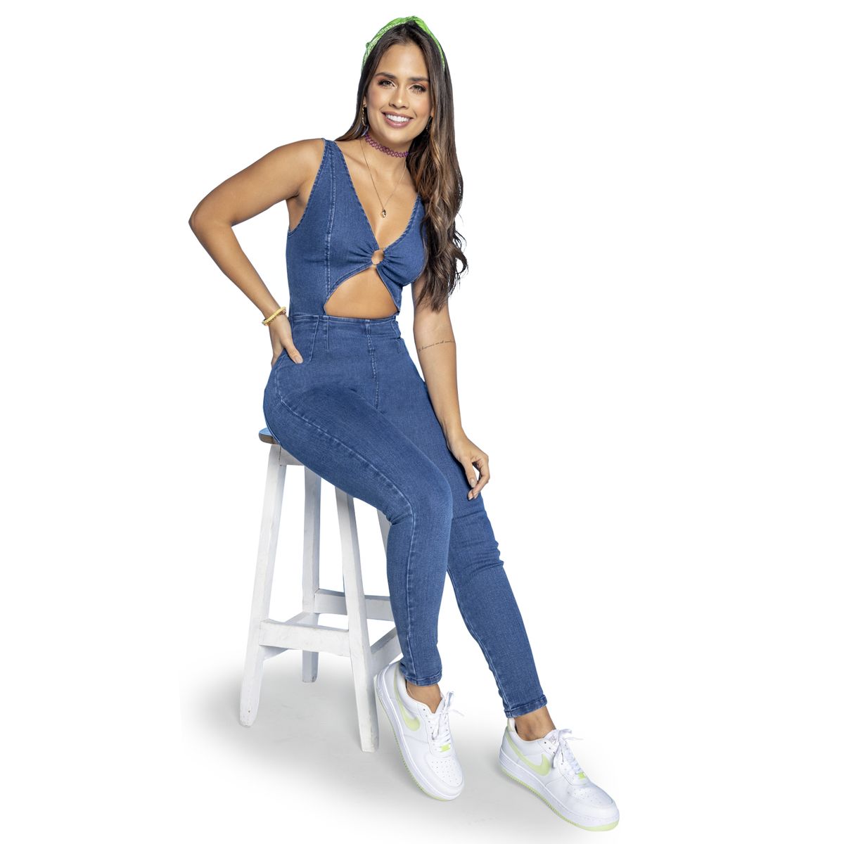 ATYPICAL - Enterizo Largo Mujer Azul Atypical 4329