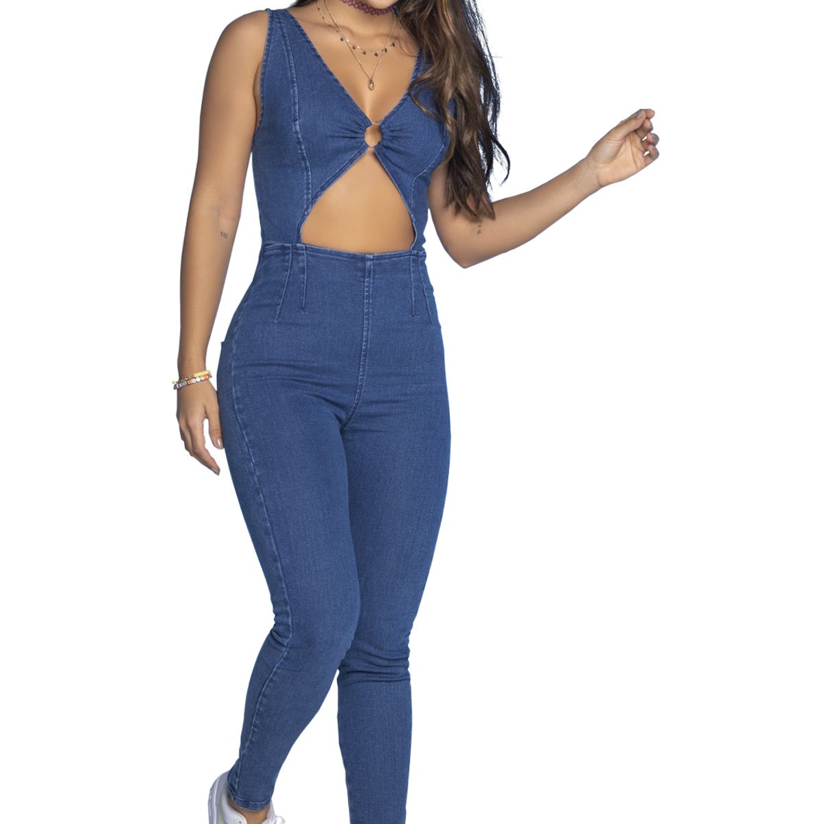 ATYPICAL - Enterizo Largo Mujer Azul Atypical 4329