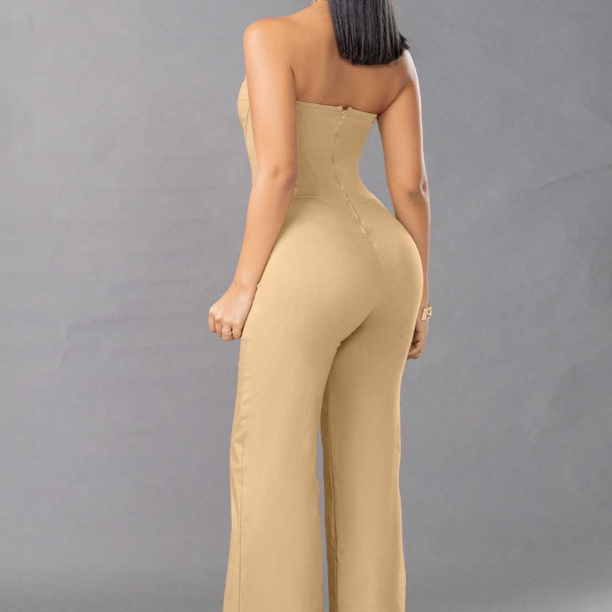 MARKETING PERSONAL - Enterizo Largo Mujer Amarillo Mp 100068