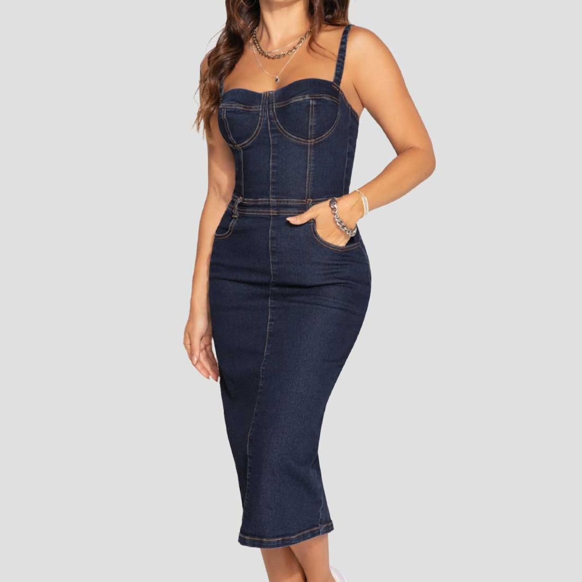 ATYPICAL - Vestido Corto Mujer Azul Atypical 2935