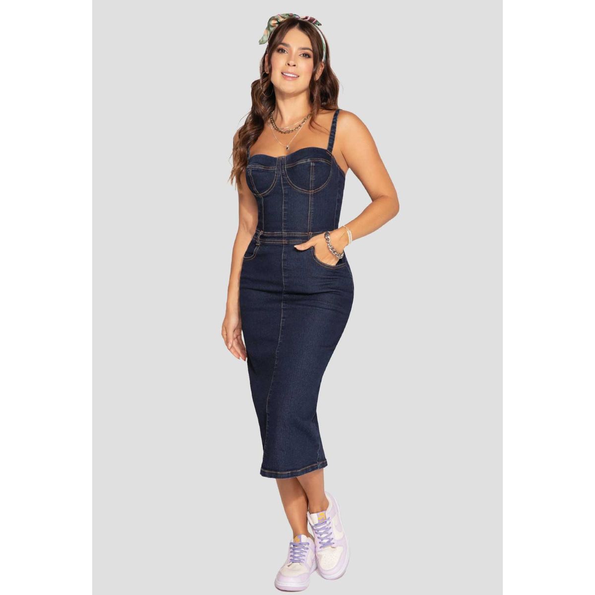 ATYPICAL - Vestido Corto Mujer Azul Atypical 2935