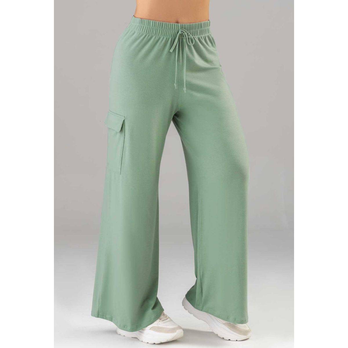 FORMAS INTIMAS - Pantalón Sudadera Mujer Verde FI 8618