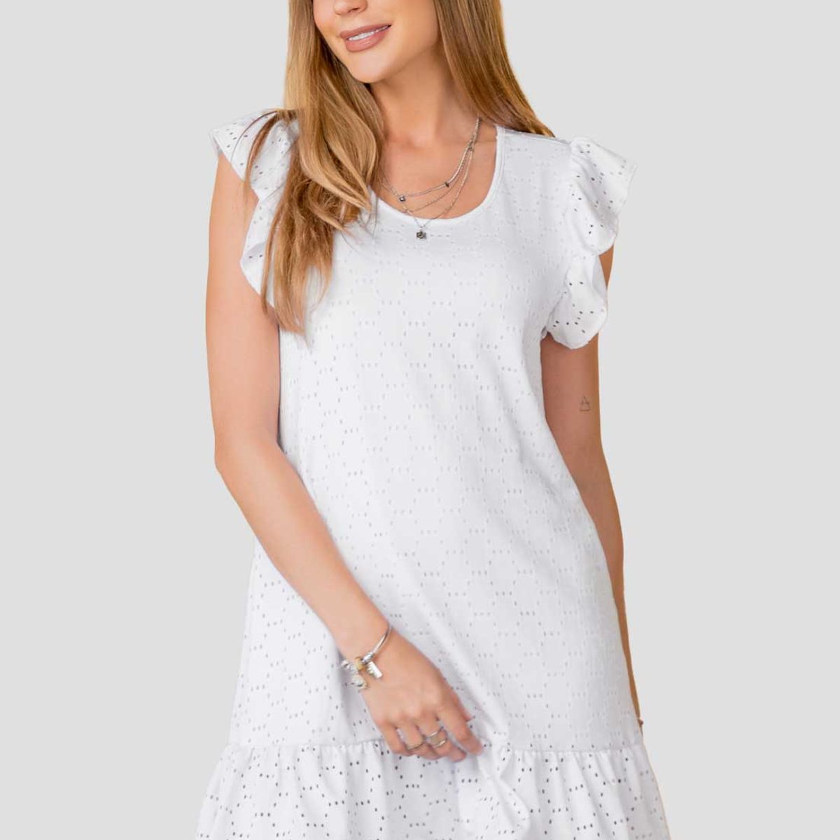 RUTTA - Vestido Corto Mujer Blanco Rutta 101039