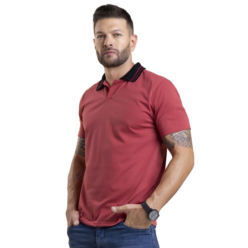 MARKETING PERSONAL - Polo Hombre Rojo Mp 4104